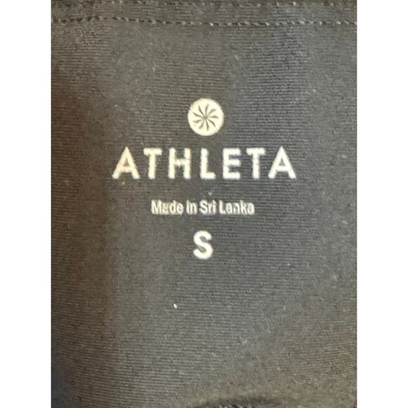 Athleta Black Performance Leggings w/ Drawstring & Side Seams Size Small - Picture 6 of 12